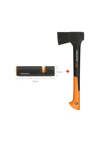 Resim Fiskars Parçalama Baltası S-x10 + Balta Ve Bıçak Bileyici 
