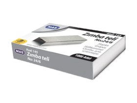 Resim Gri Zımba Makinesi Teli No 24/6 No 145 , Yu Ksek Kalite, Galvaniz Kaplama Yeni Seri 4000 Adet 