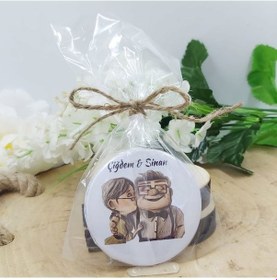 Resim Kişiye Özel Magnet Açacak Nişan Hatırası Metal 6 Cm Meta 30 Adet 