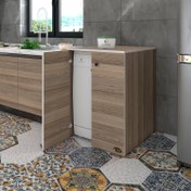 Resim Kenzlife bulaşık makinesi dolabı kapaklı nurten crd 90x70x60 banyo ofis 