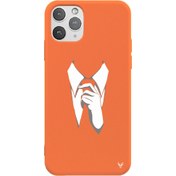 Resim iPhone 11 Pro Max Kravat Telefon Kılıfı 