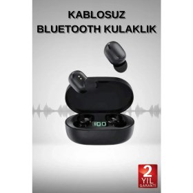 Resim Tws Bluetooth Kulaklık Kulak Içi Kablosuz Dijital Göstergeli Çağrı Cevaplayabilen 