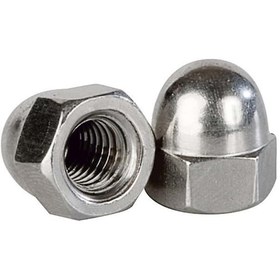 Resim Norm Kör Somun Kaplamalı Metrik 8 MM Beyaz 10'Lu Paket 