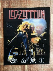Resim StüdyoÜmitTişört Led Zeppelin Grup Rock band Back patch,sırt yaması,arma,peç 
