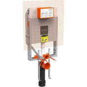 Resim VitrA V8 768-1851-01 Gömme Rezervuar, Asma Klozetler Için, Ince Metal Ayaklı, 3/6 L 