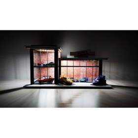 Resim HOT WHEELS Lüks 2 Katlı Led Işıklı Galeri Diecast Diorama 1:64 