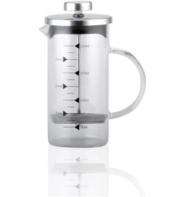 Resim Nishev Filtre Kahve Ve Bitki Çayı Demliği French Press 350 ML Gri 