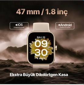 Resim Ttec 2S09WS Tempus 47 MM Dikdörtgen Kasa Akıllı Saat 
