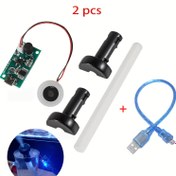 Resim 1 adet USB Nemlendirici Modülü 5V USB Sprey Modülü Sis Panosu Devre Kartı Sis Modülü Sis Cihazı + Mikro USB Kablosu, Yumurtadan Çıkarma Deney Ekipmanları, Elektronik Seti, Akvaryum için Sis Yapıcı/Sis Makinesi, Nemlendirici Modülü, Nemlendirici için Yedek, Elektronik Bileşen, Güç Kaynağı için uygundur 