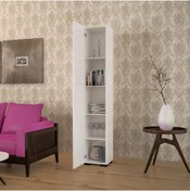 Resim Modilayn Beyaz Çok Amaçlı 5 Raflı Dolap Ard-538 