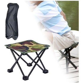 Resim Kat Kamp Taburesi Hafif Kamp Mobilya Osmanlı Açık Spor Yürüyüş Asker Yeşili 