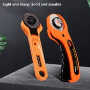 Resim 45mm Patchwork Rulo Tekerlekli Bıçak Kumaş Kesme Bıçağı Deri Kağıt Kumaş El Sanatları Kumaşları Döner Kesici DIY Dikiş Aksesuarları 