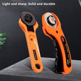 Resim 45mm Patchwork Rulo Tekerlekli Bıçak Kumaş Kesme Bıçağı Deri Kağıt Kumaş El Sanatları Kumaşları Döner Kesici DIY Dikiş Aksesuarları 