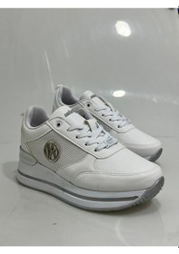 Resim 2927 Wickers Beyaz-gümüş Hafif Dolgu Bayan Spor Ayakkabısı Beyaz - Gümüş 