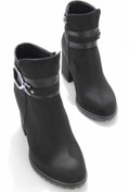 Resim Bambi Siyah Süet Kadın Bot & Bootie K02823111202 