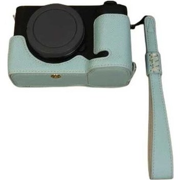 Wondernest Zv-e1 Sony Pu Pil Mavisi Kılıf Kapak Kamera İçin Premium El Deri Butlu Gövde Bebek Askılı Alt Açma - Cm