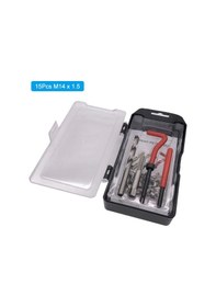 Resim Yaozixa M14x1.5 Çelik Vida İpli Tamir Seti 15 Parça - Otomobil Ve Motor Tamiri İçin Plastik Kutulu Araç 