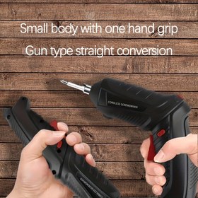 Resim 2 Bitli Çok Fonksiyonlu Elektrikli Tornavida, LED Işık ile Yüksek Kaliteli Lityum Pil, Koyu Ortamlar için Uygun, Yükseltilmiş Büyük Tork, Hızlı Vida Sıkma 