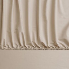 Resim Linens Mix&Match Pamuk Saten Queen Size Lastikli Çarşaf Camel 