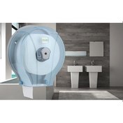 Resim Vialli Mj1t Mini Jumbo Wc Kağıdı Dispenseri Şeffaf 