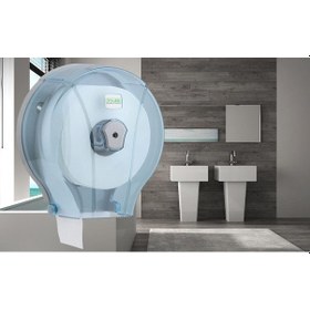 Resim Vialli Mj1t Mini Jumbo Wc Kağıdı Dispenseri Şeffaf 