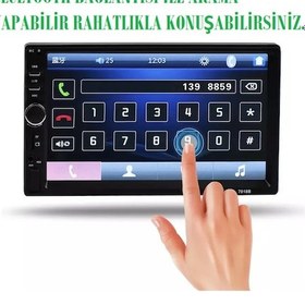 Resim Kingwin Oto Teyp 7 İnc+Geri Görüş Kamerası Bluetooth Mp5 