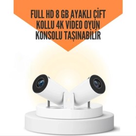 Resim 10.000 Oyun Destekli, Çift Kollu 4K Projeksiyon – Hdmı, Usb, Aux, Ethernet Yok 