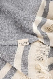 Resim Alinda Pamuklu Maxi Boy Kolları Kapatan Kaymaz Terletmez Koltuk Örtüsü 170x300 - Gri Gri 