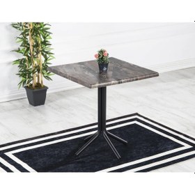 Resim Avvio Zen 2 Kişilik Verzalit 80x80 Yemek Masası Takımı-mutfak Masası Takımı Gri Gri 