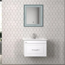 Resim Pierre Cardin Sun 70 cm Lame Banyo Dolabı Gümüş Renk 
