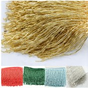Resim 1 Yard Akrilik Fringe Dantel Süsleme, Çok Renkli Boncuklu Tassel Süsleme, 8 İplik, 10cm Genişlik 