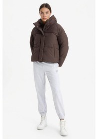 Resim Defacto Defactofit Su Geçirmez Regular Fit Dik Yaka Reglan Kol Kışlık Şişme Mont A1550ax25wnbn192 Kahve 