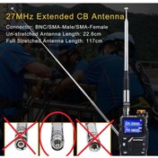 Resim BAOFENG Vb Cihazlara Sma Dişi Anten 23 Cm Den 130 Cm Ye Uzatmalı. Cb 27 Mhz Anten Üst Kalite 
