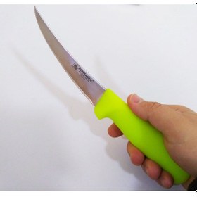 Resim Heritagen Kıvrık Sıyırma Bıçağı 15 cm Kasap Et Kemik Kemiksiz Bıç Çok Renkli 