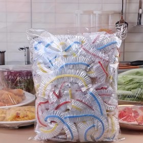 Resim Ekstra Büyük Esnek Tek Kullanımlık Plastik Sarma Kapakları - Mutfak Yiyecekleri, Meyve & Atıştırmalıkların Saklanması ve Tazelik Korunması İçin Mükemmel 
