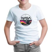 Resim Lordd T-Shirt Nasa - Milky Way Beyaz Çocuk Tshirt 