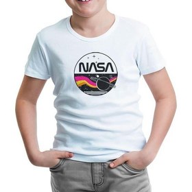 Resim Lordd T-Shirt Nasa - Milky Way Beyaz Çocuk Tshirt 