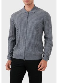 Resim Emporio Armani Erkek Hırka Em000265 Af10460 O8003 Gri Gri 