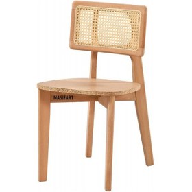 Resim Masifart Fabrici Hasırlı Zion Sandalye Cilasız Ham Ham 