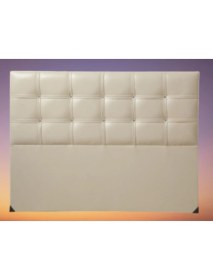 Resim Bengi Ticaret Başlık Alc Çiğdem Model 120 cm Deri Kumaş Modern Krem Renk Kapitone El Yapımı 