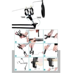 Resim Mikrofon Standı - Shock Mount Ve Pop Filter Seti 