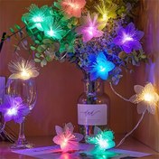 Resim Renkli Işık ve Sıcak Işık, 59/118 İnç LED Fiber Optik Çiçek Işık Dizisi, St. Patrick Günü, Yatak Odası, Düğün, Noel, Paskalya, Cadılar Bayramı, Sevgililer Günü, Anneler Günü, Tatiller, Kapalı Dekorasyon, Pil ile Çalışır (Pil Dahil Değildir) 