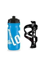 Resim Elite Loli Bisiklet Plastik Matara, Suluk + Matara Kafesi 600 ML - Mavi 