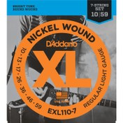 Resim D'addario EXL110-7 Nickel Wound Set 7 Telli Elektro Gitar Teli (10-59) 