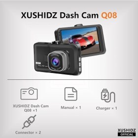 Resim G-sensör Dashcam Araç Video Kaydedici Ile Xushidz Q08 1080p Dash Kamera Q08 None 