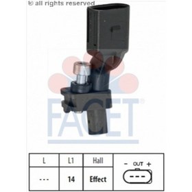 Resim Vw Krank Devir Sensörü Vw 036906433B Siyah Facet 9.0552 
