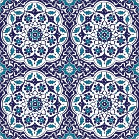 Resim Kütahya Çini Yapı Tasarım AC92 20X20 cm 4 Adet Çini Karo 
