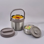 Resim Aryıldız Bento Yuvarlak Lunch Box Steel 1400 ml 