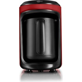 Resim Empressco Kırmızı 5 Fincan Kapasiteli Aroma Türk Kahve Makinesi, Şık ve Pratik Tasarım 