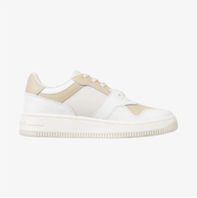 Resim Tommy Hilfiger Tommy Jeans Retro Basket Tonal Kadın Bej Sneaker 